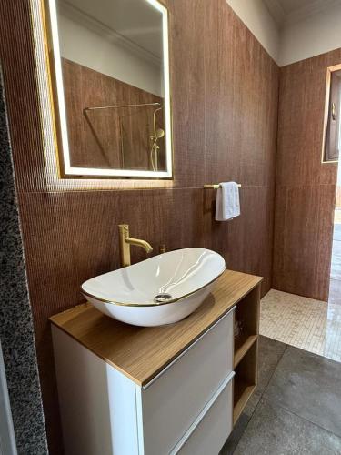 Koupelna v ubytování Ursachi Apartaments & Rooms
