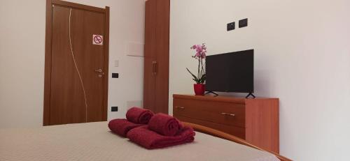 TV a/nebo společenská místnost v ubytování Un Letto a Casteddu