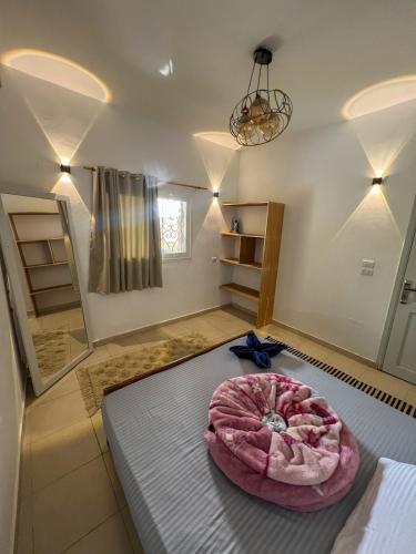 Postel nebo postele na pokoji v ubytování American House Dahab