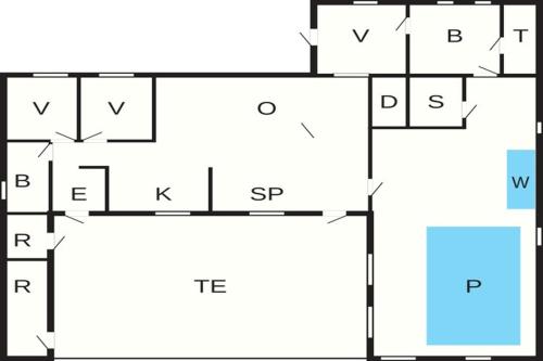Κάτοψη του 10 person holiday home in Hadsund