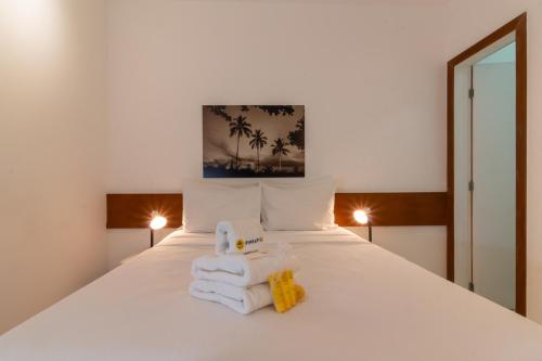 Ένα ή περισσότερα κρεβάτια σε δωμάτιο στο Casa a 9 minutos da praia de Ipanema - NS1A