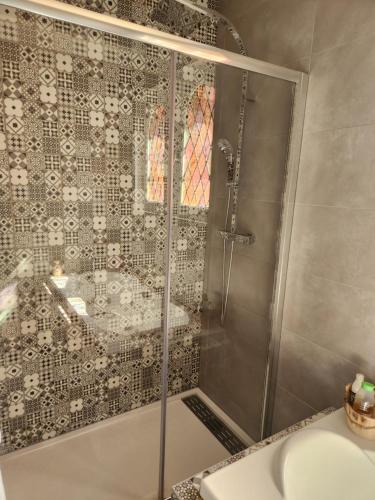 Ένα μπάνιο στο Chambre d hote