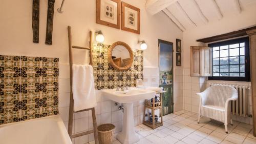 Koupelna v ubytování Casa Tordela