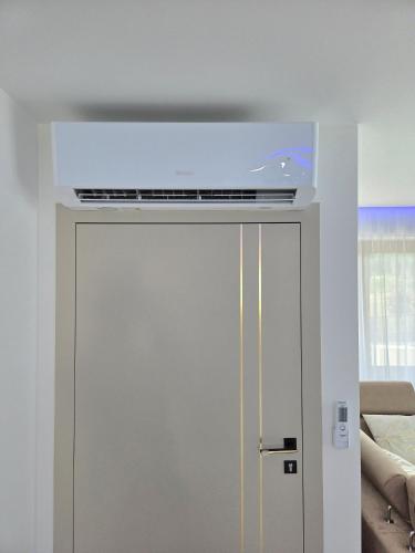 Ένα ή περισσότερα κρεβάτια σε δωμάτιο στο ApartPodhale