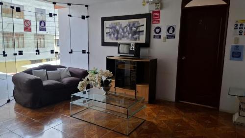 Χώρος καθιστικού στο Attix Hostal
