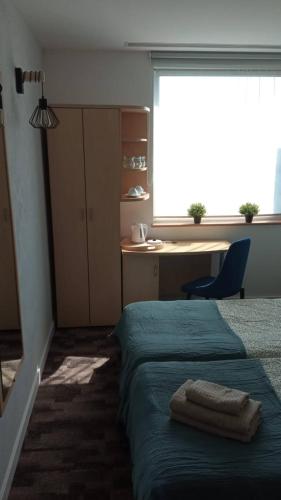 Χώρος καθιστικού στο Sapphire Hotel Room Poznan
