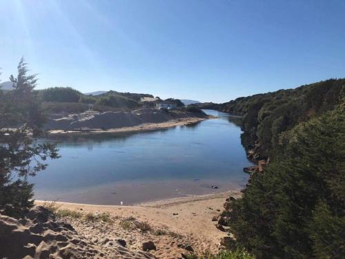 a body of water with a beach and trees at La maison des senteurs in El Kala