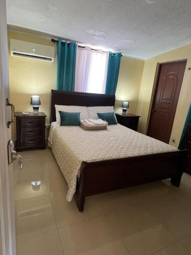 Ένα ή περισσότερα κρεβάτια σε δωμάτιο στο Beautiful Caribbean Coast Residence