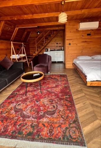 Postel nebo postele na pokoji v ubytování Babylon bungalow&otels