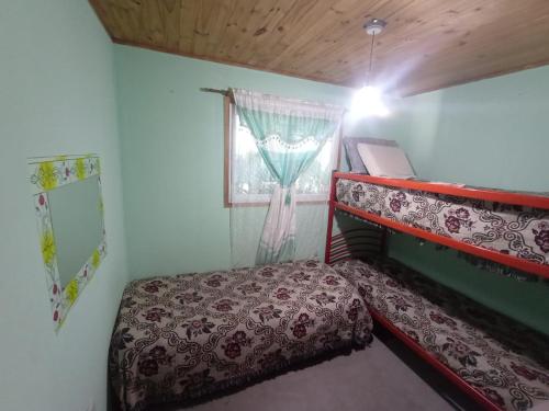 Postel nebo postele na pokoji v ubytování Casa de campo La Mary