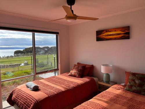 Cama o camas de una habitación en Ocean Yakka, Kangaroo Island