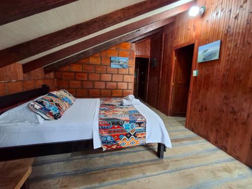 Postel nebo postele na pokoji v ubytování Cabaña Solemar