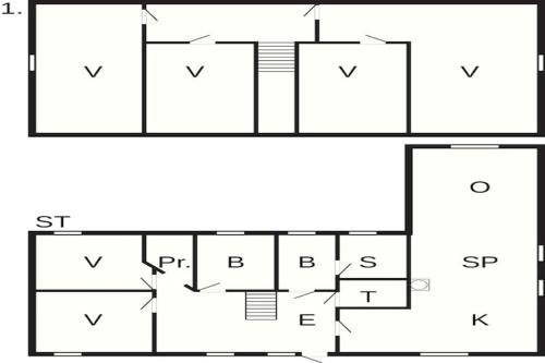 Κάτοψη του 12 person holiday home in Bredebro-By Traum
