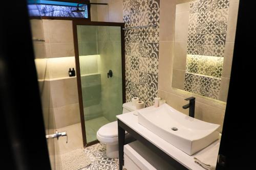 Ένα μπάνιο στο Hotel Diosa del Agua Bacalar