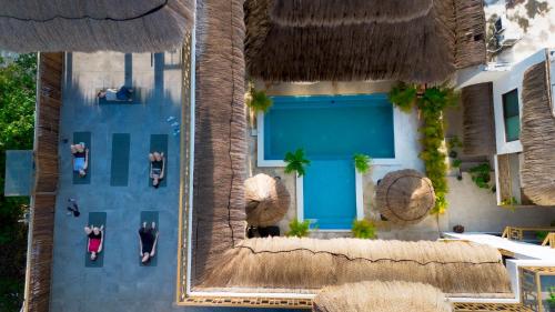 Μπαλκόνι ή βεράντα στο Hotel Diosa del Agua Bacalar