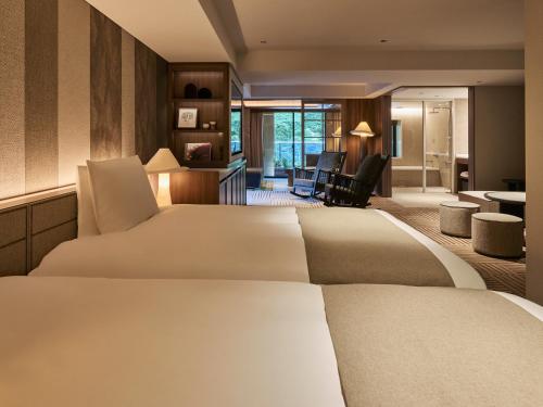 Istumisnurk majutusasutuses Glamday Style Hotel & Resort Kyu-Karuizawa