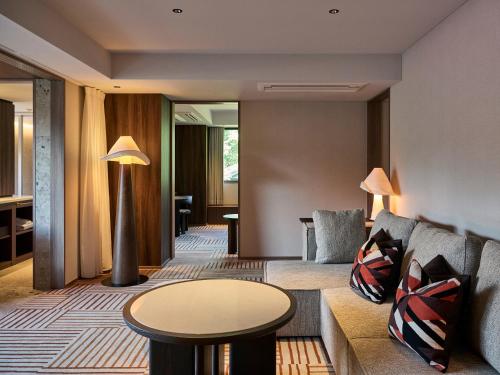 Istumisnurk majutusasutuses Glamday Style Hotel & Resort Kyu-Karuizawa
