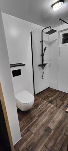 Ein Badezimmer in der Unterkunft Na Wyraju