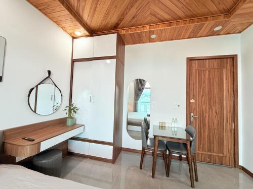 Posezení v ubytování Hasa Đà Lạt Hotel