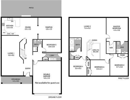 Κάτοψη του Amalena by the sea - Vincentia 5BR home with pool