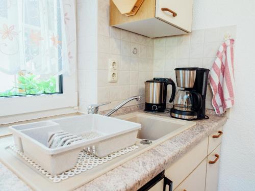 Dapur atau dapur kecil di Ferienhaus in Plankenfels