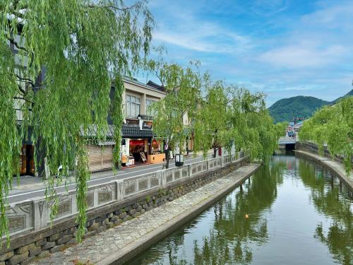 Landskap semula jadi dekat dengan ryokan