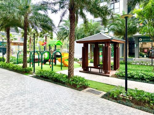 a park with a playground with a play area at Great 2bedroom Apt Quick To My Dinh And Marriott Hotel, 30 Minutes To Airport in Hanoi