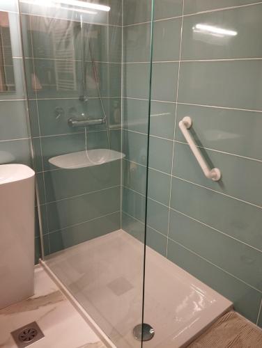 Koupelna v ubytování apartman Cedra