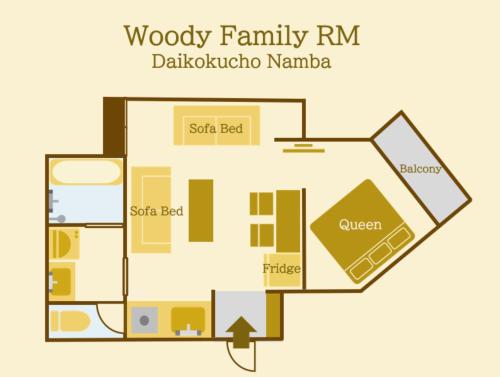Woody Family Rm Daikokucho, Namba