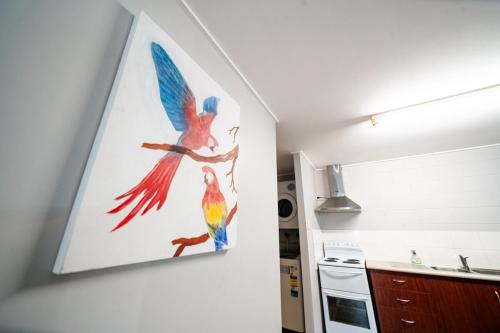 Kuchyň nebo kuchyňský kout v ubytování Comfy Kirwan Getaway