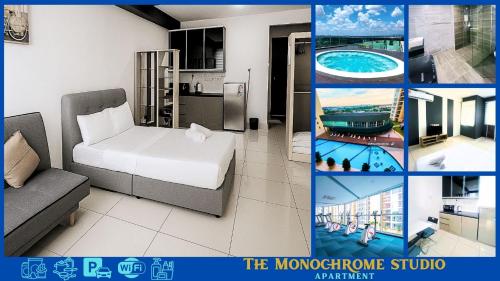 Ένα ή περισσότερα κρεβάτια σε δωμάτιο στο Residences at Daya by SR Home
