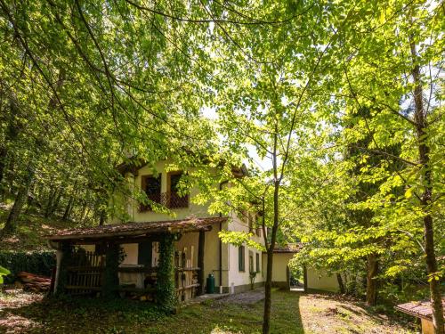 a house in the middle of a forest at Holiday Home with Garden and shared pool in Migliorini