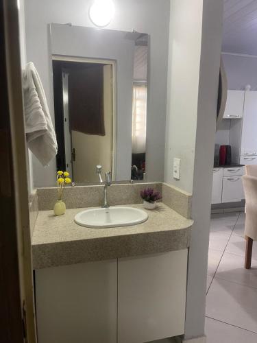 Bilik mandi di Casa Aconchegante em São João Del Rei