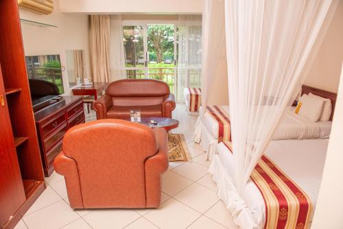 Posezení v ubytování Bomah Hotel Limited