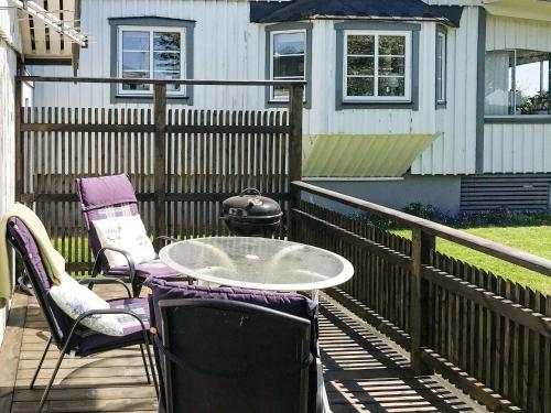 Balkón nebo terasa v ubytování 2 person holiday home in Falkenberg