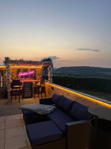 Μπαλκόνι ή βεράντα στο Tan Y Bryn Glamping