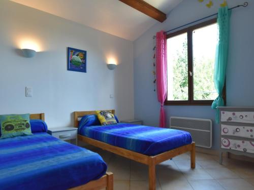 Ένα ή περισσότερα κρεβάτια σε δωμάτιο στο Courry Views Pool & Nature