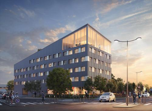 a rendering of a building with cars parked in a parking lot at Sweetly Bordeaux Mérignac in Mérignac