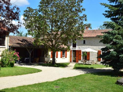 a view of the house from the garden at Holiday Home in Saint-Jean near Loire Castles in Frontenay-sur-Dive