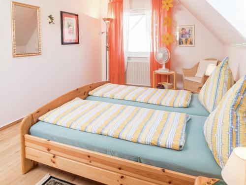 Postel nebo postele na pokoji v ubytování Zentrale Wohnung in Haslach