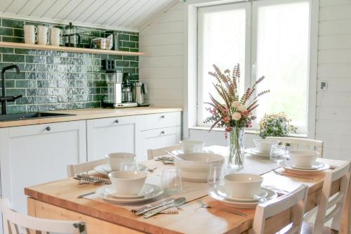 Dapur atau dapur kecil di Toloppa Cozy Apartment, Ranua