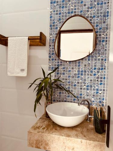 Ванная комната в Casa do Alto Piranhas