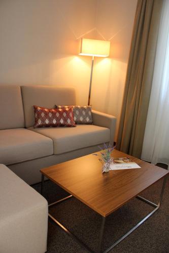 Χώρος καθιστικού στο Hotel Drei Lilien