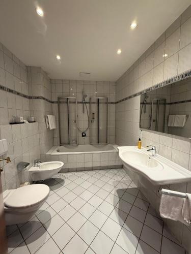 Koupelna v ubytování Hotel Bachmühle