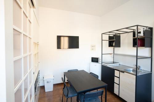 Kuchyň nebo kuchyňský kout v ubytování Loft 6