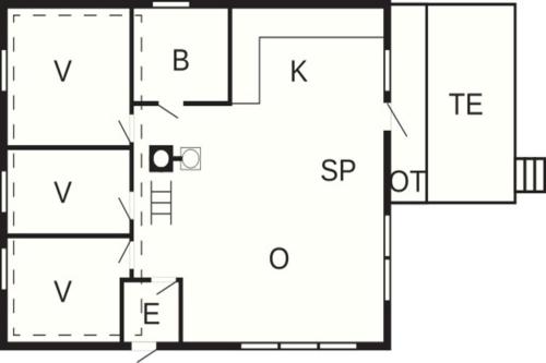 a floor plan of a house at 7 person holiday home in Selje-By Traum in Selje