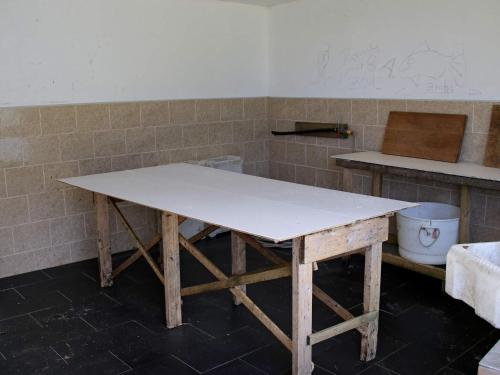 a large white table in a room at 7 person holiday home in Selje-By Traum in Selje