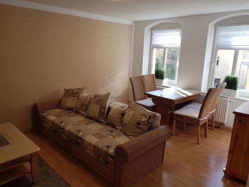 Posezení v ubytování Ferienwohnung in Kamenz