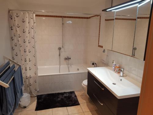 Koupelna v ubytování Ferienwohnung in Kamenz