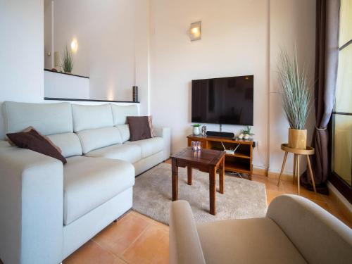 Μια τηλεόραση ή/και κέντρο ψυχαγωγίας στο Luxury Home in Altea with Mountain Views